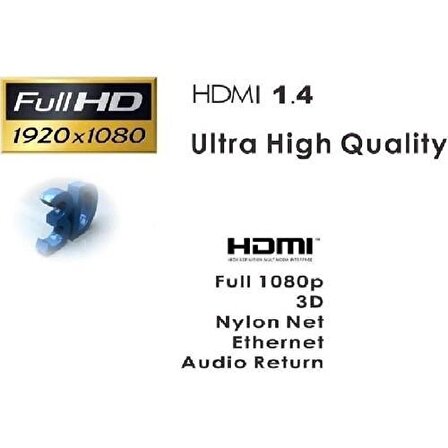 Concord 3 Metre HDMI Kablo C514