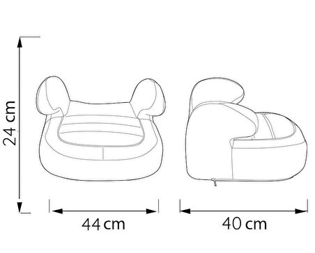 ComfyMax Platinium 15-36kg Yükseltici / Oto koltuğu - Grey