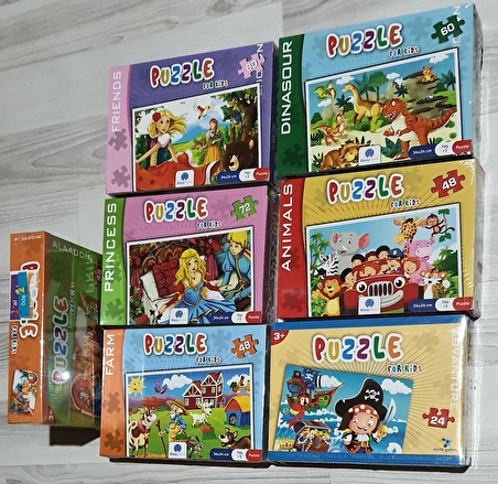 Puzzle Yapboz 7li Set 360 Parça (+5 yaş)