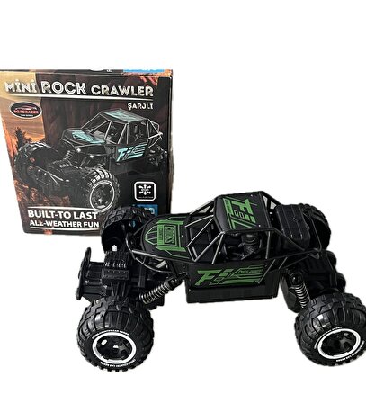 Rock Crawler Off-Road Metal Görünümlü Gövde 2.4 GHz U/K Dağda, Çölde, Kayada Giden Buggy Jeep 1:20