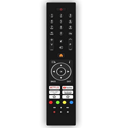 BYCONNERS Toshiba Smart 4k Led Tv için Uygun - CT-8563 Uyumlu KUMANDA Yedek kumanda - Mikrofonsuz