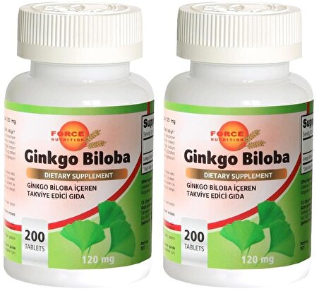 Force Nutrition 120 Mg Ginkgo Biloba 2x200 Tablet
