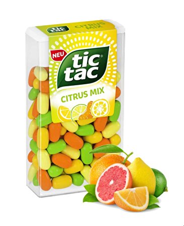 Tictac Karışık Meyve Aromalı Şeker 18 Gr. (1 Adet)