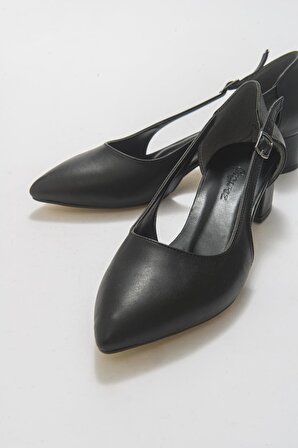 Büyük Numara Bayan Topuklu Klasik Günlük Ayakkabı 