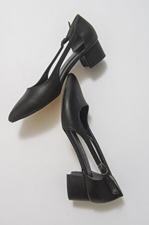 Büyük Numara Bayan Topuklu Klasik Günlük Ayakkabı 