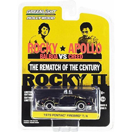 Greenlight Rocky Balboa VS Apollo Creed The Rematch Of The Century Rocky II 1979 Pontiac Firebird T/A