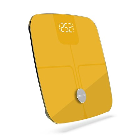 Nautica Classic Collection Plus Vücut Analizli Akıllı Bluetooth Tartı Baskül Sarı