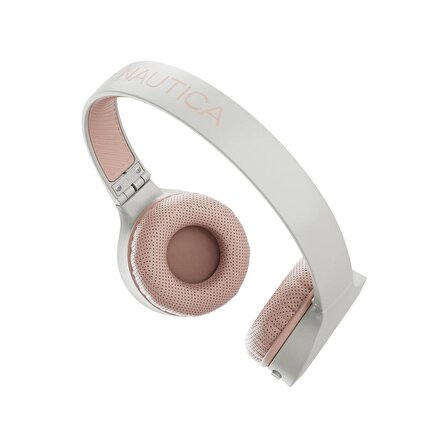 Nautica H120 Stereo  Kablosuz Bluetooth Mikrofonlu Kulaküstü Kulaklık Beyaz Pembe