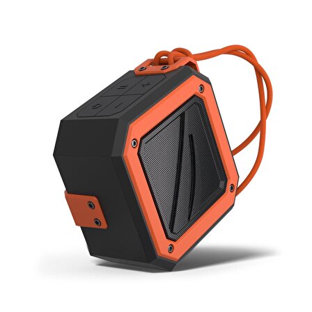 Nautica S100 Dual Suya Dayanıklı Taşınabilir Kablosuz Bluetooth Outdoor Hoparlör Speaker Siyah Turuncu