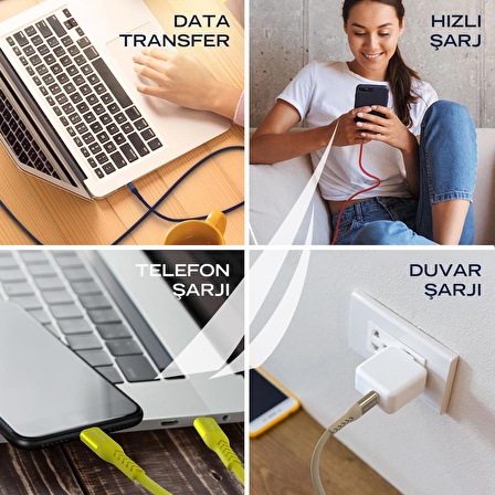 Nautica C50 USB-C to Lightning PD 20W Hızlı Şarj ve Data Kablosu 2.1M Pembe