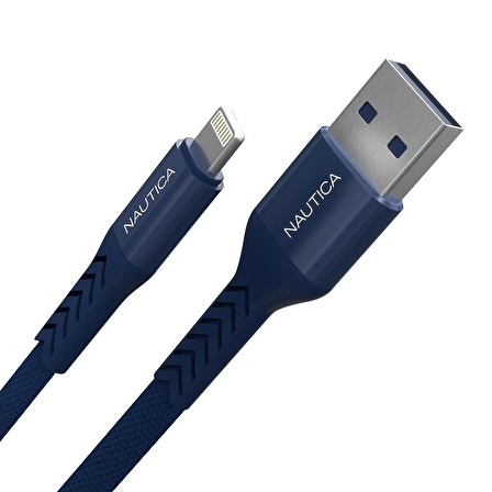 Nautica C40 Lightning to USB-A 12W Hızlı Şarj ve Data Kablosu 1.2M Navy