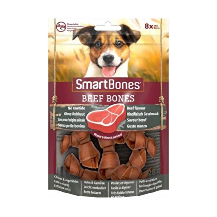 Smart Bones Beef Mini 8 Adet Köpek Için Atıştırmalıklar. 128 Gr