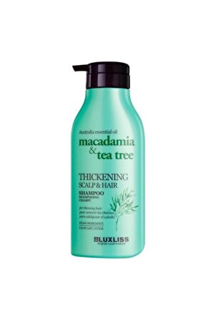 LUXLISS Kepekli Saçlar İçin Kepek Önleyici Çay Ağaçlı Şampuan 500 ml