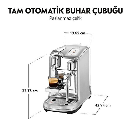 Nespresso Creatista PRO Profesyonel Paslanmaz Çelik Led Dokunmatik Ekran Otomatik Multi-Fonksiyon Kahve Makinesi