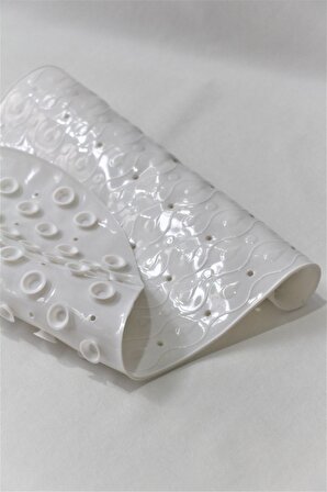 PVC Küvet İçi Vantuzlu Paspas Kaymaz 38 cm x 70 cm-Mat