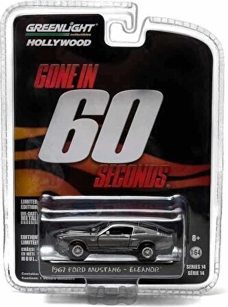 Greenlight 1:64 Gone in Sixty Seconds (2000) - 1967 Custom Ford Mustang “Eleanor” Solid Pack