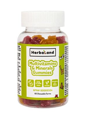 Herbaland Kids Multivitamin and Minerals 60 Adet