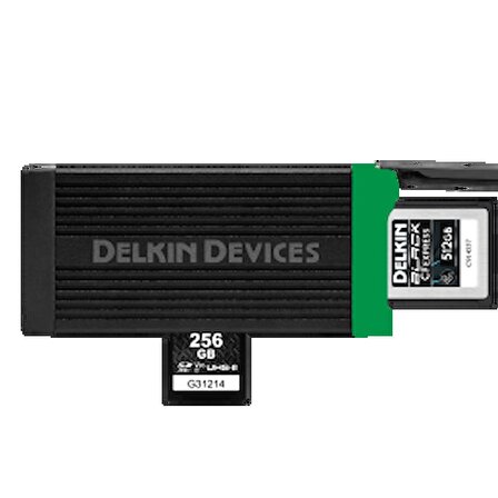 Delkin Devices USB 3.2 CFexpress Type-B & SD UHS-II Kart Okuyucu