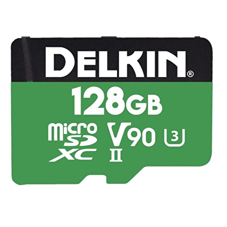 Delkin Devices 128GB Power MicroSDXC UHS-II 2000X 300MB/s V90 Hafıza Kartı