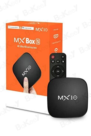 MX10 4K Android TV Box Medya Oynatıcı Android 7.1 Tv Box Tv Stick Medya Oynatıcı Smart Tv Wifi 8GB