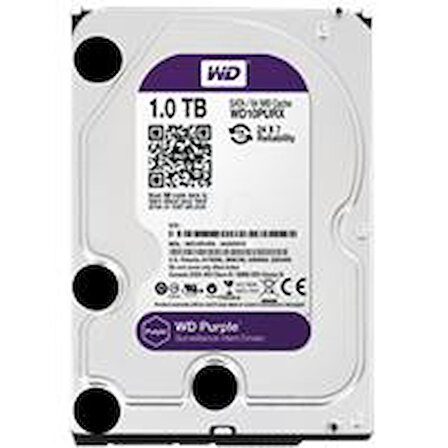 Western Digital WD Purple WD10PURX Sata 3.0 5400 RPM 3.5 inç 1 TB Harddisk