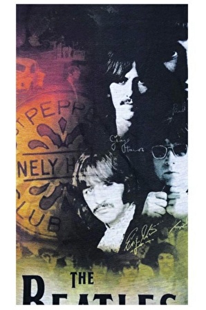 The Beatles Temalı Buff Boyunluk Bandana No:68