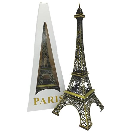Minyatür Metal Eyfel Kulesi Dekoratif Biblo 32cm