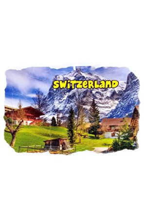 İsviçre Temalı Fresco Magnet