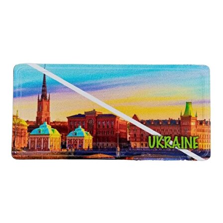 Ukrayna Temalı Plaka Magnet