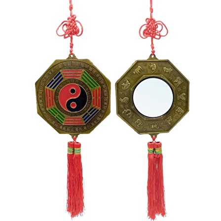 Çin Feng Shui Bagua Ayna 12x40 cm