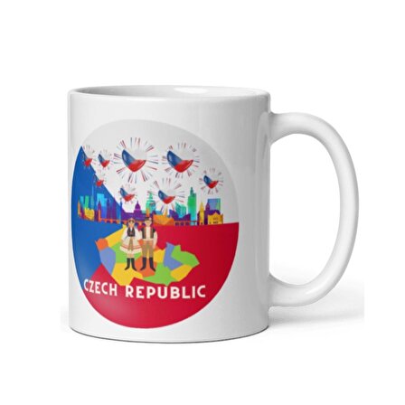 Çek Cumhuriyeti Kupa Bardak 2 Adet Seyahat Hatıra Czech Republic Mug