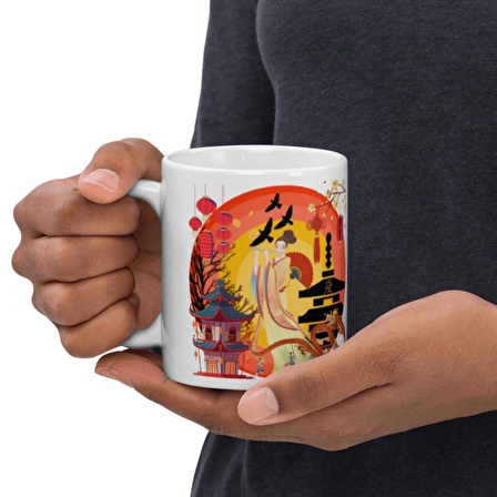 Çin Kupa Bardak 2 Adet Seyahat Hatıra Chinese Mug