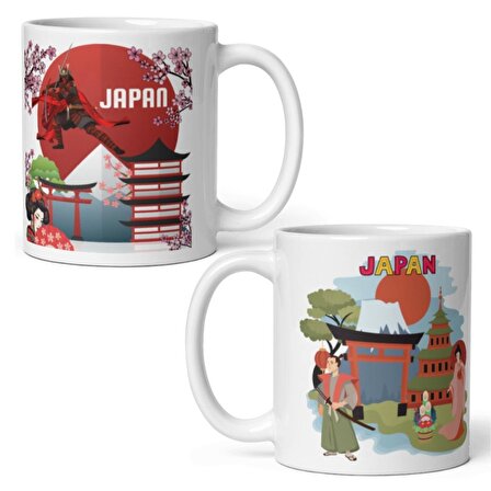 Japonya Kupa Bardak 2 Adet Seyahat Hatıra Japan Mug