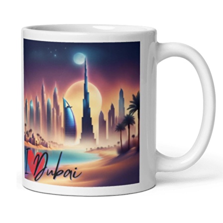 Dubai Kupa Bardak 2 Adet Seyahat Hatıra Dubai Mug