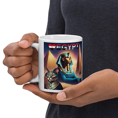 Mısır Kupa Bardak 2 Adet Seyahat Hatıra Egypt Mug