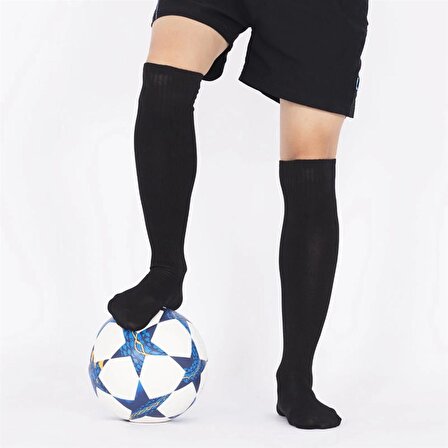 Vertex 40-45 Numara - 2 Adet Siyah Futbol Çorabı