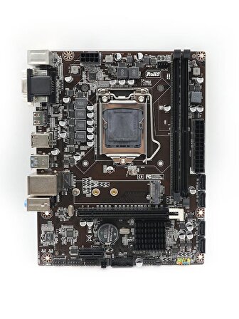 Baddin Aksesuar XASER H310 Intel H310 LGA 1151 DDR4 2666 MHz Masaüstü Anakart