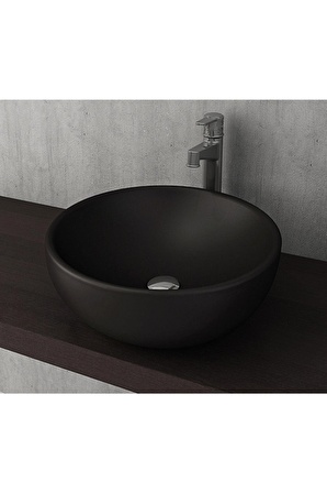 Bocchi Venezia Çanak Lavabo 45 cm, Mat Siyah 1119-004-0125