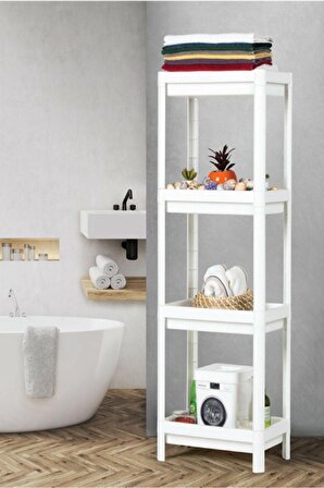 Shelf 3 Katlı  Raf Ünitesi -  Mutfak - Banyo  Depolama Rafı