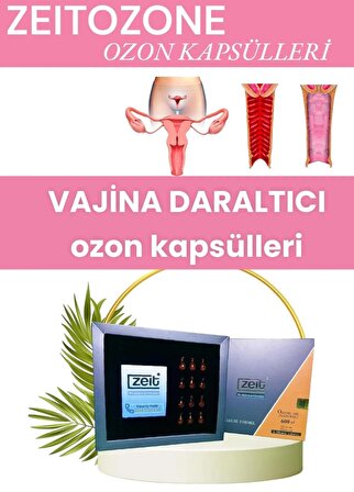 Genital Bölge Daraltıcı Sıkılaştırıcı Vajina Kremi Sarkma Karşıtı Doğal Aktif Ozon Kapsülleri 12 Ad