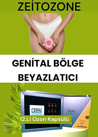 Özel Genital Bölge Beyazlatıcı Kararma Karşıtı Intim Hijyen Nemlendirici Aktif Ozon Kapsülleri 12 Ad