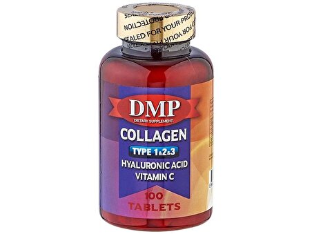 Dmp Kolajen Tip 1-2-3 100 Tablet Hyaluronik Asit Vitamin C Vitamini Collagen Hyarulonic Acid 