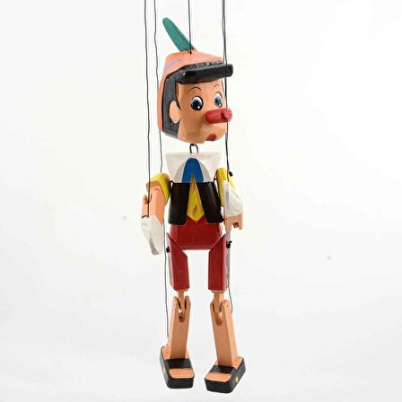 Asmalı Ahşap Pinokyo 25 Cm