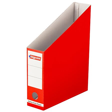 Bigpoint Karton Kutu Klasör Kırmızı 1 Adet