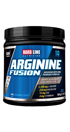 Hardline Arginine Fusion 650g Arjinin Powder Portakal 50 Porsiyon