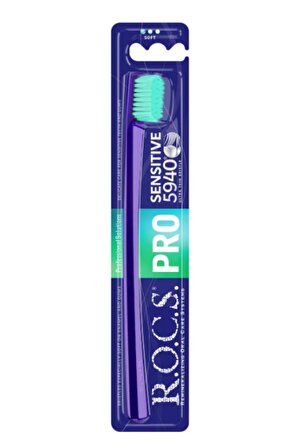 Rocs Pro 5940 Sensitive Ultrathin Bristle Diş Fırçası Soft Yeşil