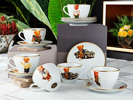 Royking Bear 6 lı Nescafe Takımı BR 002