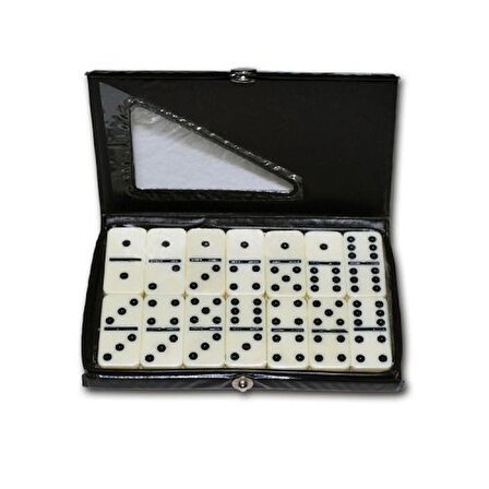  Çantalı Domino Oyunu - Büyük Boy DOMİNO TAŞI  