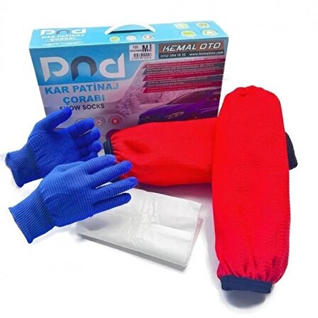 Pnd Kar Çorabı Kırmızı Renk Small Beden