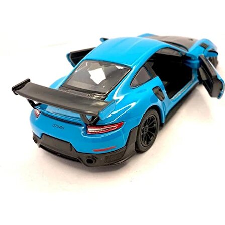 Kinsmart Porsche GT2 Rs Diecast Çek Bırak Metal Araba 1:34 Ölçek